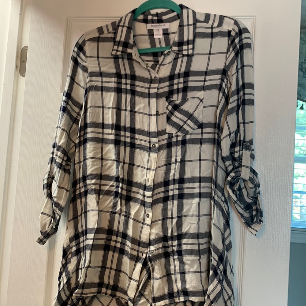 Motherhood Maternity button up tunic